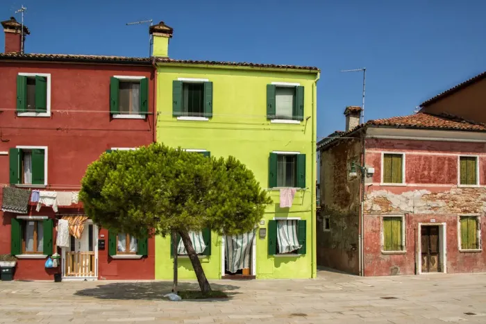 Framed Print : Old and new Burano