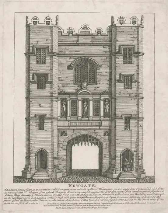 Framed Print : Old Newgate Jail London Framed Print : Old Newgate Jail London