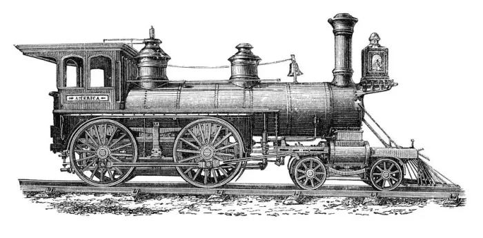 Framed Print : Old North American Locomotive Framed Print : Old North American Locomotive