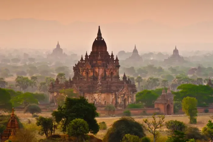 Framed Print : Old pagodas in Bagan Framed Print : Old pagodas in Bagan