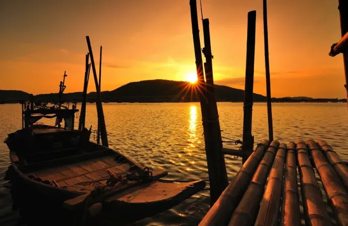 Framed Print : Old pier. thailand Framed Print : Old pier. thailand