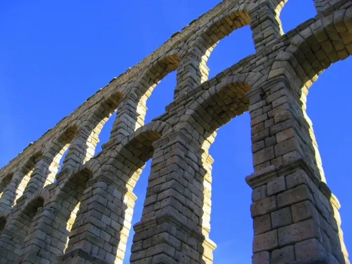 Framed Print : old Roman Aqueduct, Spain Framed Print : old Roman Aqueduct, Spain