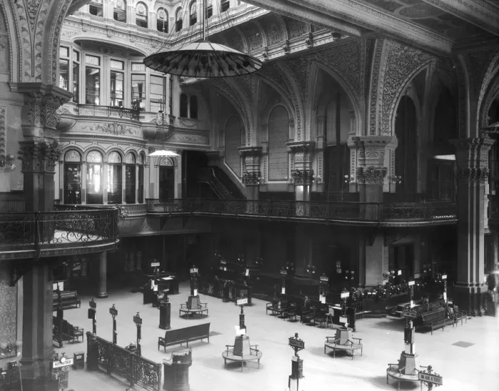 Framed Print : Old Stock Exchange in Wall Street, circa 1893 Framed Print : Old Stock Exchange in Wall Street, circa 1893