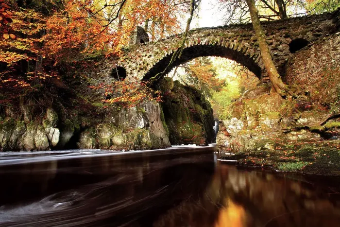 Framed Print : Old stone bridge across stream Framed Print : Old stone bridge across stream