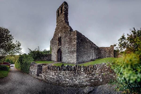 Old stone Chapel on ruins of Melifont Abbey, Louth County, Ireland
