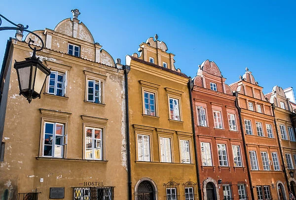 In the Old Town district of Warsaw, Poland