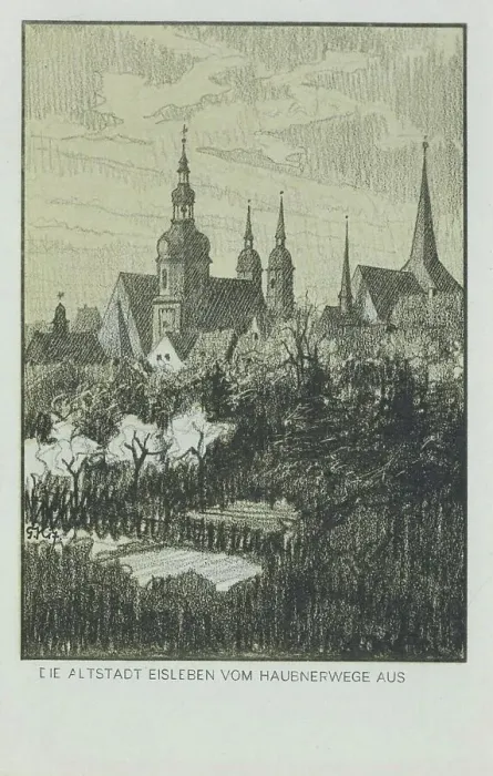 Framed Print : Old town Eisleben, county Mansfeld-Suedharz, Saxony-Anhalt, Germany, view around ca 1910, digital reproduction of a historical postcard, from that time, exact date unknown Framed Print : Old town Eisleben, county Mansfeld-Suedharz, Saxony-Anhalt, Germany, view around ca 1910, digital reproduction of a historical postcard, from that time, exact date unknown