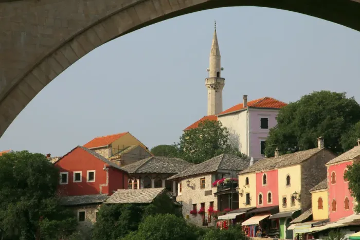 Framed Print : The old town of Mostar, UNESCO World Heritage Site, Bosnia and Herzegovina Framed Print : The old town of Mostar, UNESCO World Heritage Site, Bosnia and Herzegovina