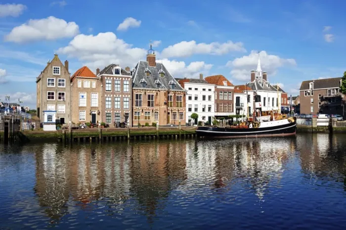 Framed Print : Old town of Mssluis, South Holland, Netherlands
