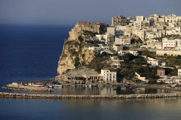 Framed Print : Old town of Peschici, Peschici, Peschici, Apulia, Italy Framed Print : Old town of Peschici, Peschici, Peschici, Apulia, Italy
