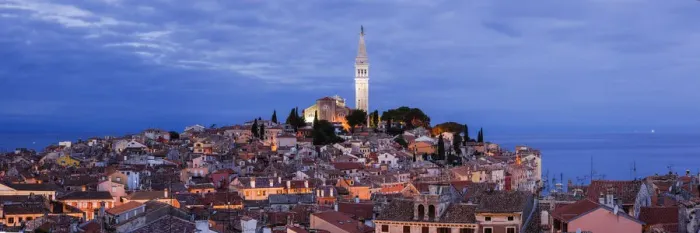 Framed Print : The old town and St Euphemia Church, Rovinj Framed Print : The old town and St Euphemia Church, Rovinj