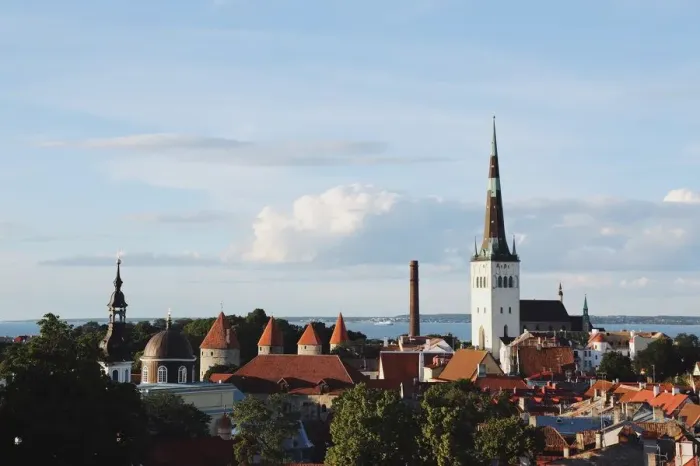 Framed Print : Old town of Tallinn skyline, Estonia Framed Print : Old town of Tallinn skyline, Estonia