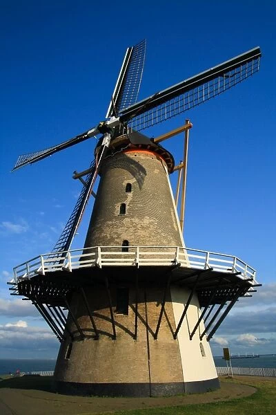 Old Windmill. Old dutch windmill