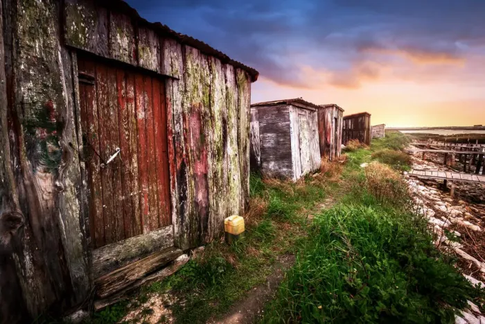 Framed Print : Old Wooden Sheds at Carrasqueira Framed Print : Old Wooden Sheds at Carrasqueira