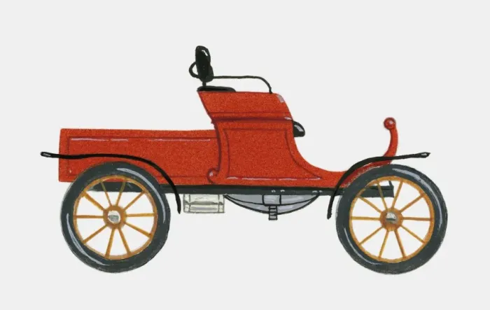 Framed Print : Oldsmobile, the first mass-produced car in 1901 Framed Print : Oldsmobile, the first mass-produced car in 1901