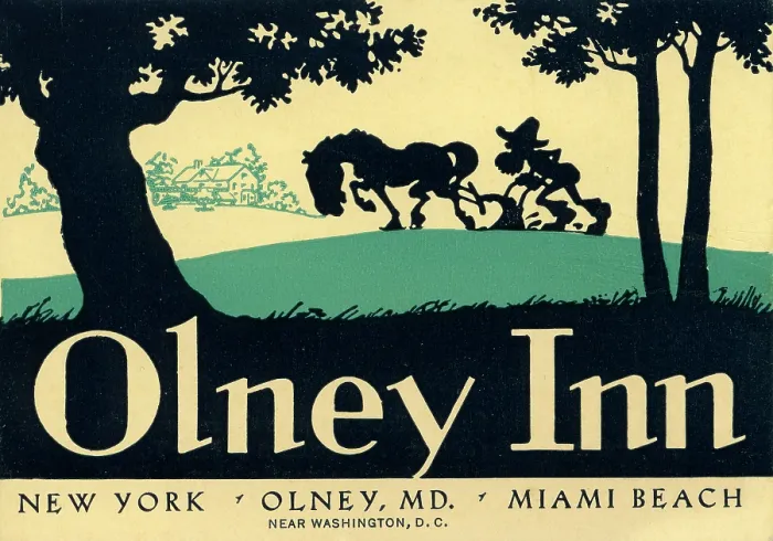 Framed Print : Olney Inn. USA - 1940: A menu for Olney Inn reads 'Olney Inn NewYork Framed Print : Olney Inn. USA - 1940: A menu for Olney Inn reads 'Olney Inn NewYork