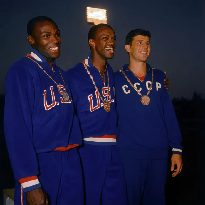 Framed Print : Olympian Jumpers Posing for Camera Framed Print : Olympian Jumpers Posing for Camera
