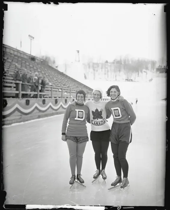 Framed Print : Olympian Women Skaters Posing Together Framed Print : Olympian Women Skaters Posing Together