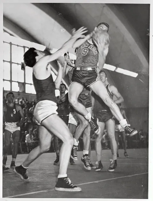 Framed Print : Olympians in Basketball Action Framed Print : Olympians in Basketball Action