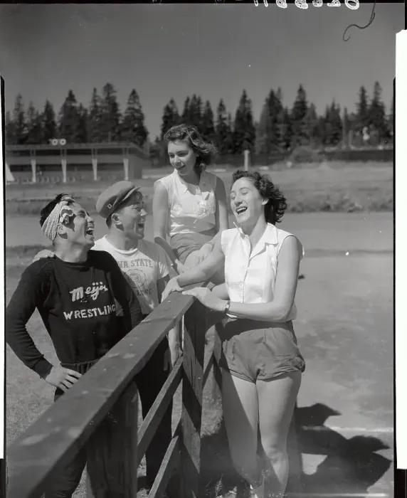 Framed Print : Olympic Athletes Enjoying a Laugh Framed Print : Olympic Athletes Enjoying a Laugh