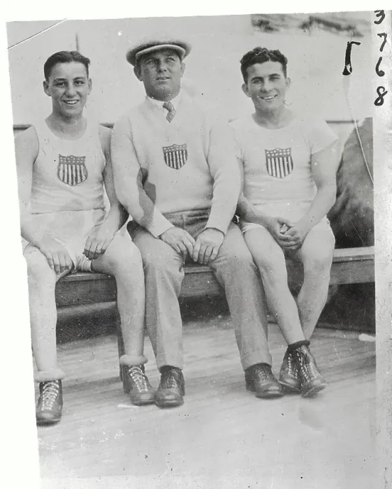 Framed Print : Olympic Champions Sitting Together for Camera Framed Print : Olympic Champions Sitting Together for Camera
