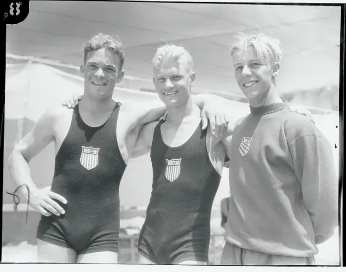Framed Print : Olympic Diving Champs of 1932 Framed Print : Olympic Diving Champs of 1932