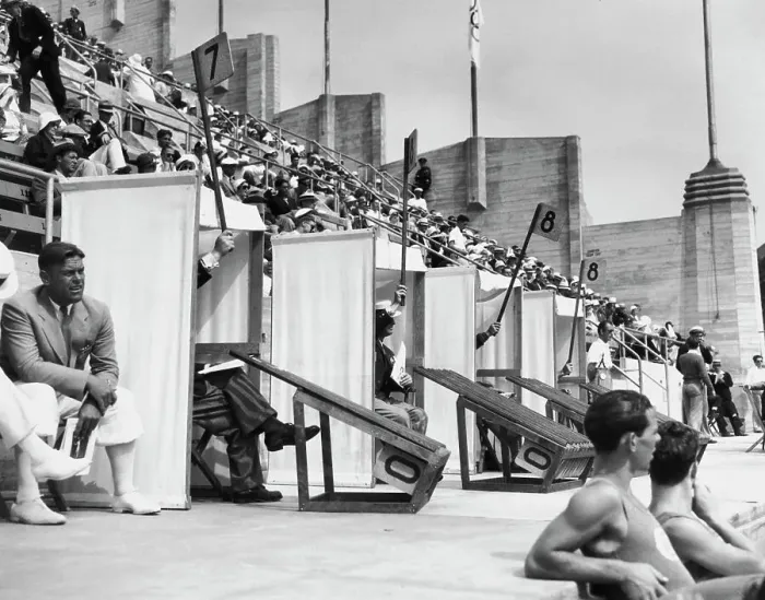 Framed Print : Olympic Diving Judges - 1932 Olympics Framed Print : Olympic Diving Judges - 1932 Olympics