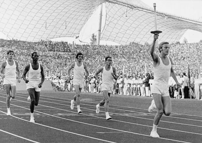 Framed Print : Olympic Flame Arrives Framed Print : Olympic Flame Arrives
