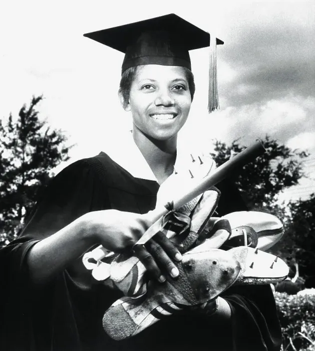 Framed Print : Olympic Gold Medal Winner Wilma Rudolph Graduating from College Framed Print : Olympic Gold Medal Winner Wilma Rudolph Graduating from College