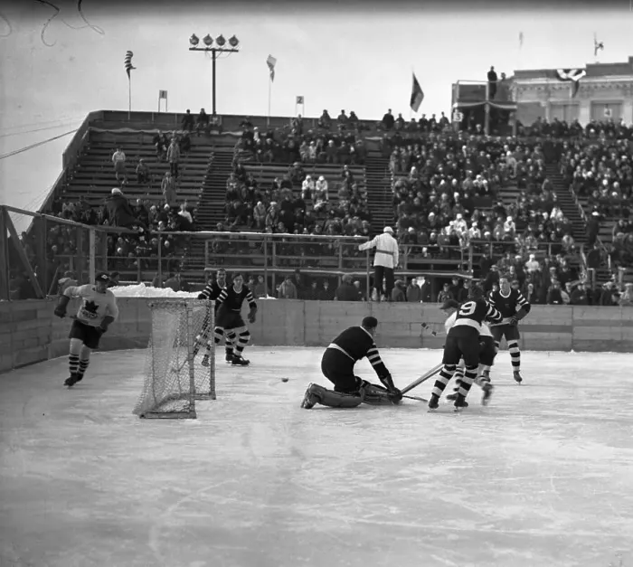 Framed Print : Olympic Hockey Match - Canada vs. Germany Framed Print : Olympic Hockey Match - Canada vs. Germany