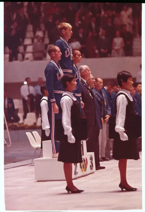 Framed Print : Olympic Medal Winners During Victory Ceremony Framed Print : Olympic Medal Winners During Victory Ceremony