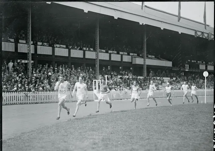 Framed Print : Olympic Runners in 1920 Framed Print : Olympic Runners in 1920
