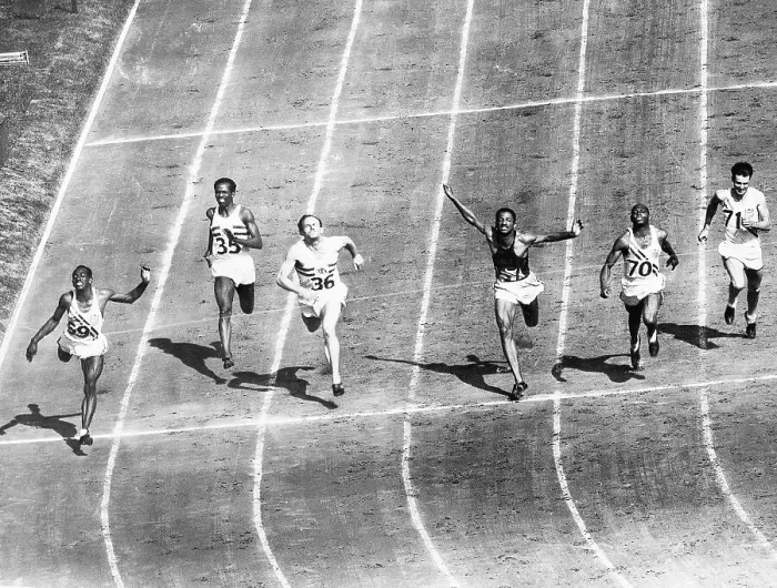 Framed Print : Olympic Runners Finishing Dash Framed Print : Olympic Runners Finishing Dash