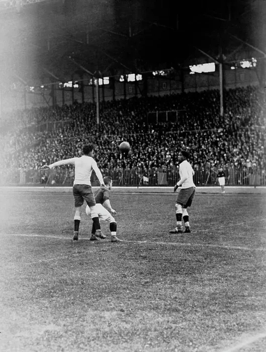 Framed Print : Olympic Soccer Match in 1924 Framed Print : Olympic Soccer Match in 1924