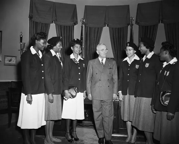 Framed Print : Olympic Stars with President Truman Framed Print : Olympic Stars with President Truman