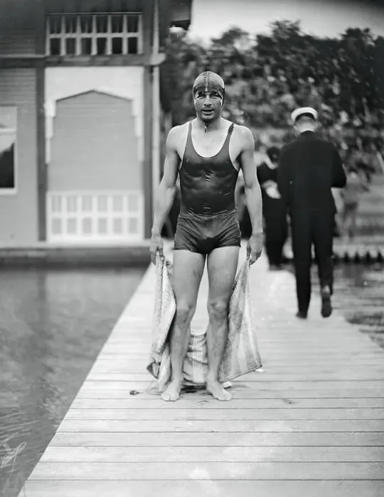 Framed Print : Olympic Swimmer of 1920 Framed Print : Olympic Swimmer of 1920