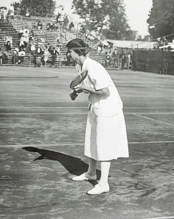 Framed Print : Olympic Tennis at Colombes Stadium Being Played by Eleanor Goss of U.S.A Framed Print : Olympic Tennis at Colombes Stadium Being Played by Eleanor Goss of U.S.A