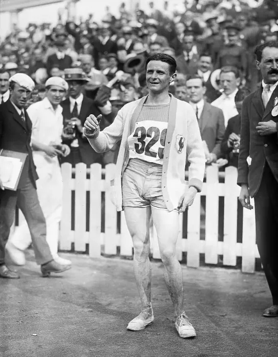 Framed Print : Olympic Track Star Joseph Guillemot