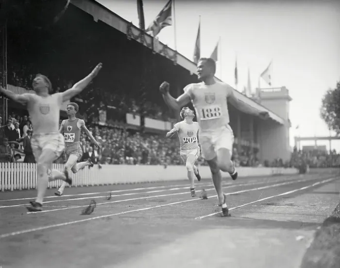 Framed Print : Olympic Track Stars in Action Framed Print : Olympic Track Stars in Action