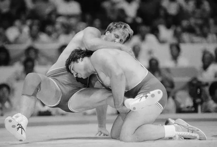 Framed Print : Olympic Wrestlers in Action Framed Print : Olympic Wrestlers in Action