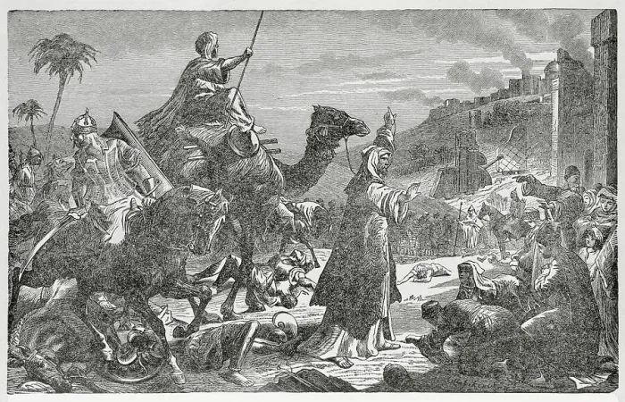 Framed Print : Omar the Great Entering Jerusalem Framed Print : Omar the Great Entering Jerusalem