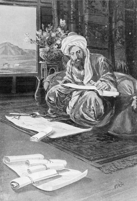 Framed Print : Omar Khayyam Working Out the 1074 A.D. Calendar Framed Print : Omar Khayyam Working Out the 1074 A.D. Calendar