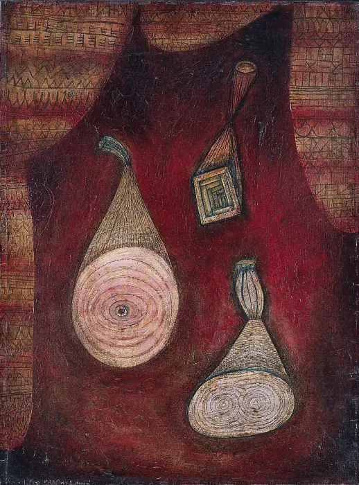 Framed Print : Omega 5 (Traps). Artist: Klee, Paul (1879-1940)