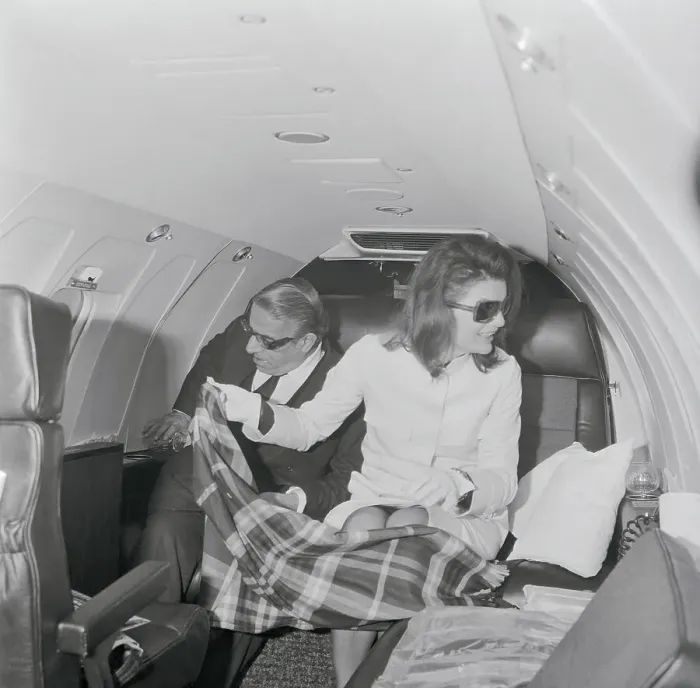 Framed Print : The Onassises on Private Plane Framed Print : The Onassises on Private Plane