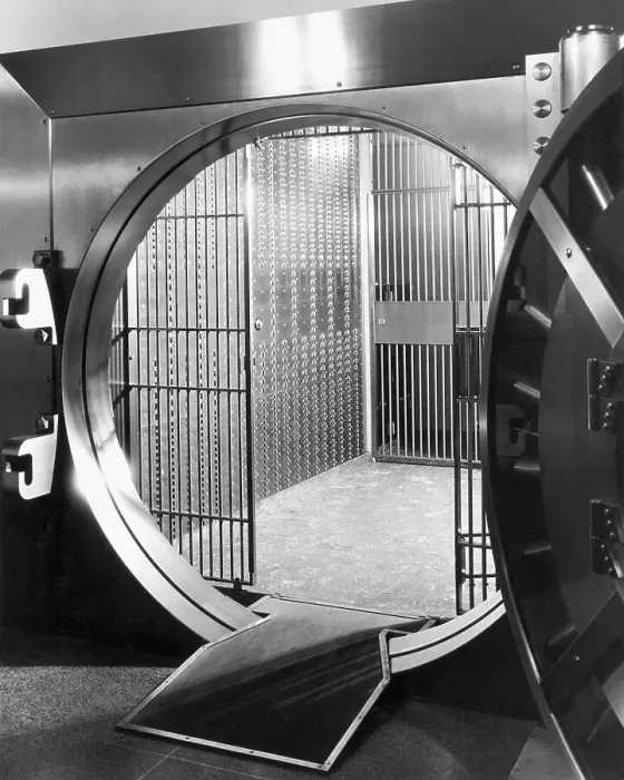 Framed Print : Open Bank Vault Door Framed Print : Open Bank Vault Door