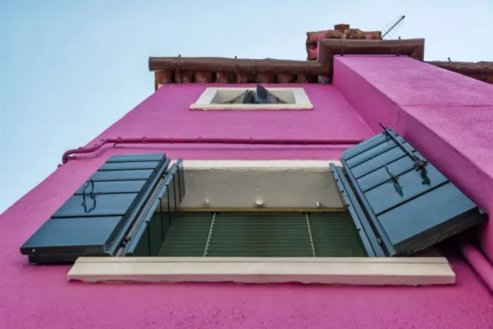 Framed Print : Open perspective Burano Framed Print : Open perspective Burano