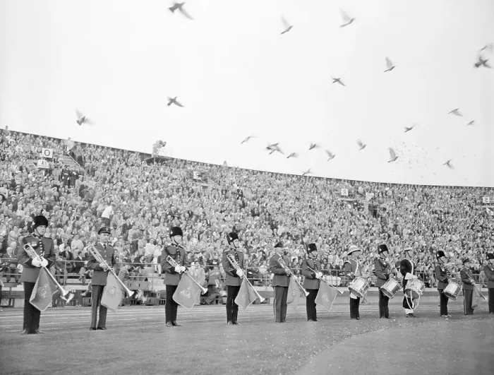 Framed Print : Opening Ceremonies of British Empire Games Framed Print : Opening Ceremonies of British Empire Games
