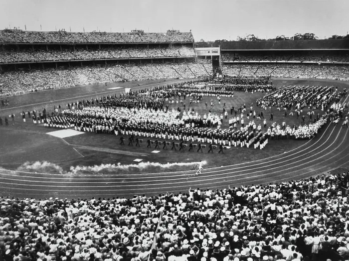 Framed Print : Opening Ceremony At Melbourne Summer Olympics Framed Print : Opening Ceremony At Melbourne Summer Olympics
