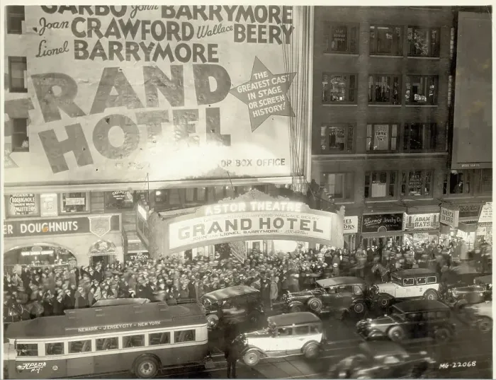Framed Print : Opening Night of Movie Grand Hotel Framed Print : Opening Night of Movie Grand Hotel