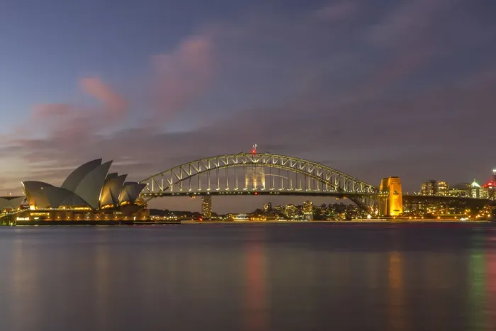 Framed Print : Opera House, Harbour Bridege at Sydney, Australia